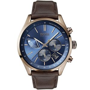 1513604-hugo-boss-watch-men-blue-dial-leather-brown-strap-quartz-analog-chronograph-grand-prix